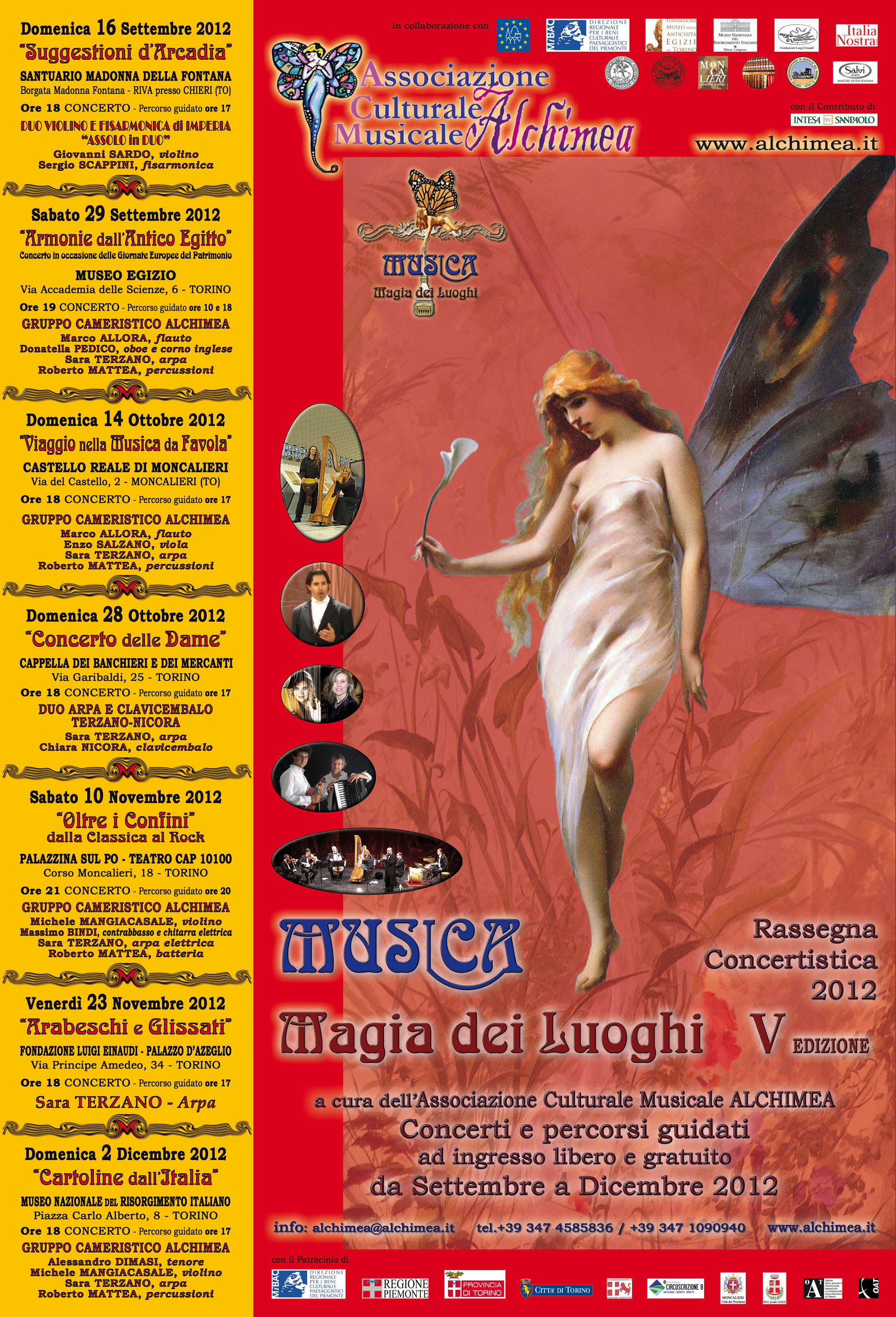 Musica Magia dei Luoghi V ALCHIMEA Locandina 2012
